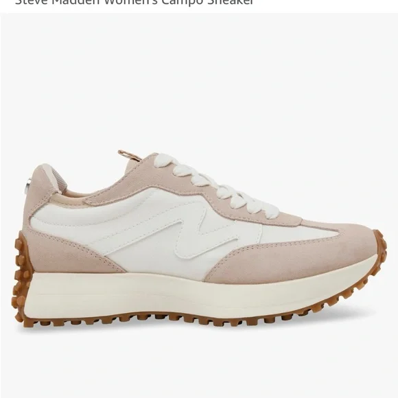 Steve Madden CAMPO Women's Beige and White Sneakers- Size 10. Gummy bottoms. - Picture 7 of 14